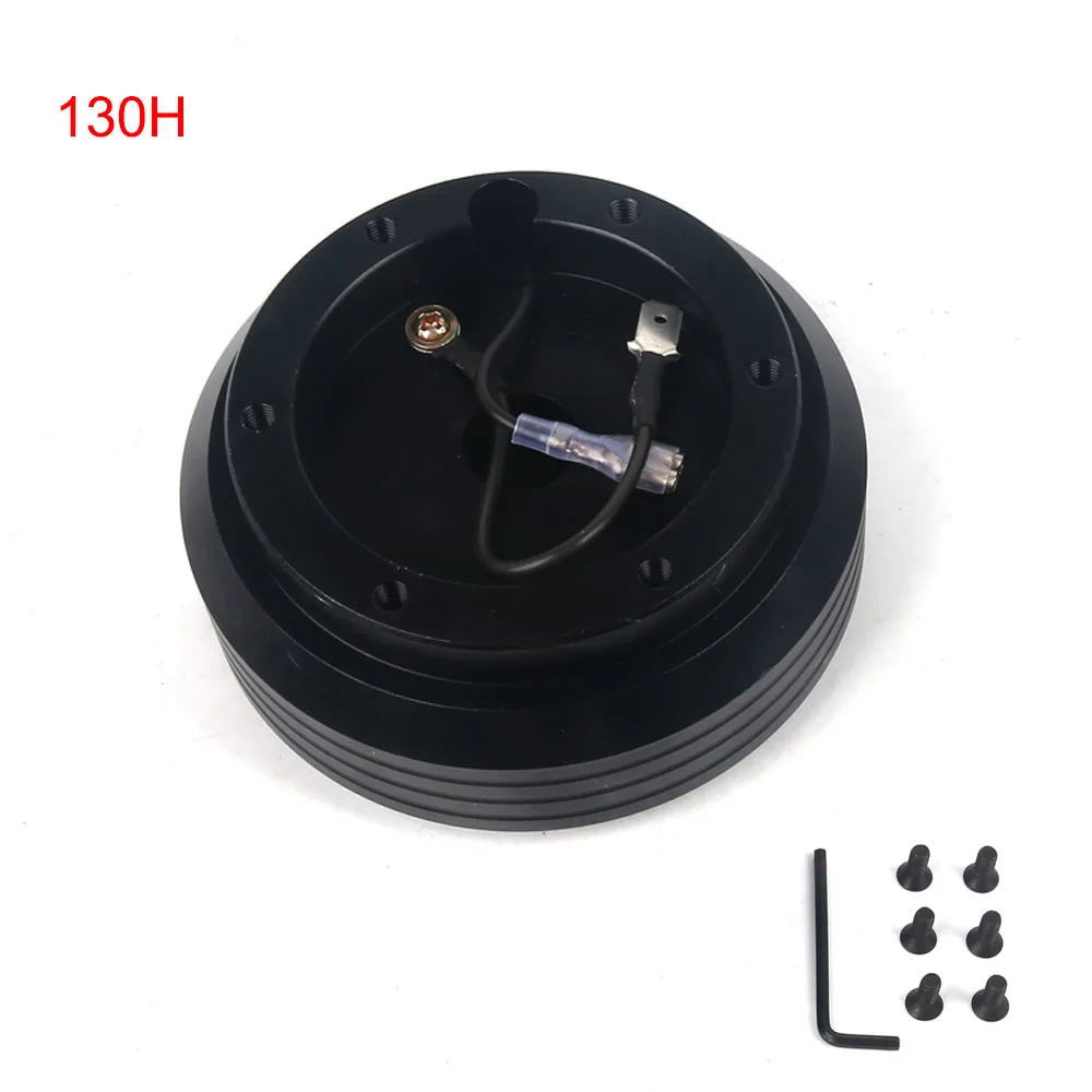 

130H Aluminum Steering Wheel Boss Kit Hub Adapter Car Refit Kit Steering Wheel Connector Base Adapter For Honda Civic Acura RSX