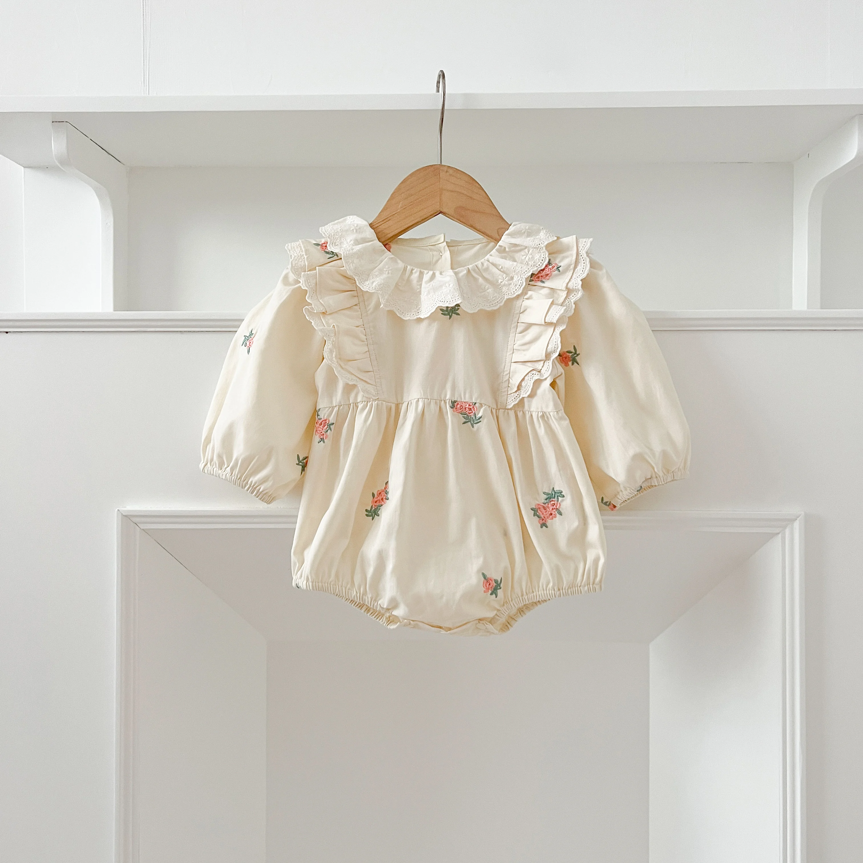 Neue Weihnachten Kleinkind Baby Mädchen Strampler Lange Ärmel Grid Strampler Herbst Neugeborenen 0-24M Spleißen Infant Baby mädchen Rot Overall – Detail 37