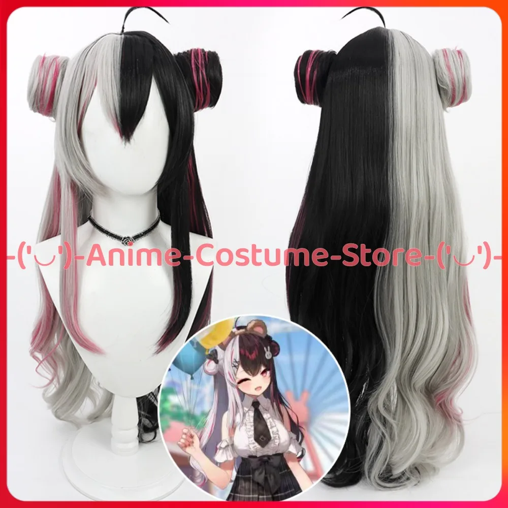 

VTuber Yomi Rena Cosplay Wig Hair Buns Anime Game Character Halloween Carnival Party Costume Wigs Heat Resistant Synthetic Hair