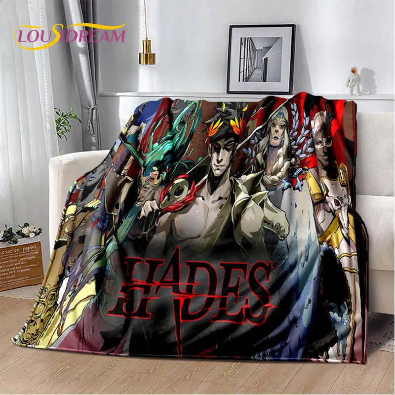 Hades Zagreus Trò Chơi Game Thủ Mềm Mại Sang Trọng Chăn, dép Nỉ Chăn Ném Chăn Cho Phòng Ngủ Phòng Khách Sofa Giường Dã Ngoại Bao Da Trẻ Em