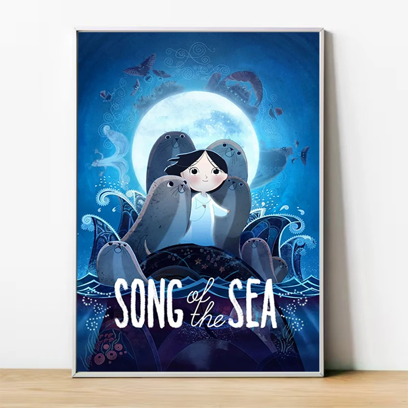 Song of the Sea Cartoon Poster Wall Decoration for Home Decorations Decorative Painting Canvas Room Decor Art Posters Paintings