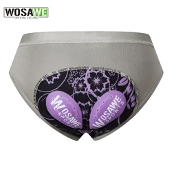 WOSAWE Summer Women's Pro Cycling Shorts Breathable Underwear 3D Padded Sports Riding Bike MTB Leg Anti-Slip Bicycle Briefs