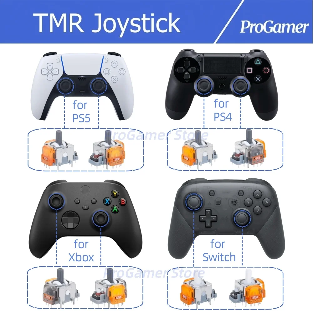 10/20/30 قطعة TMR عصا التحكم لاستبدال PS5 PS4 Xbox Switch Pro تحكم ، أجزاء إصلاح عصا الإبهام الكهرومغناطيسية المضادة للانجراف
