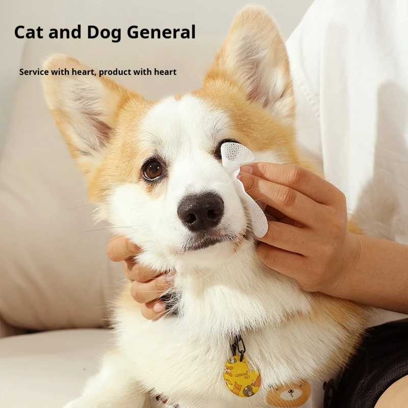 

200 Pet Wipes Canned Portable Cat Eye Cleaning Beauty Products Dog Disposable Tear Stain Eye Slimge Products