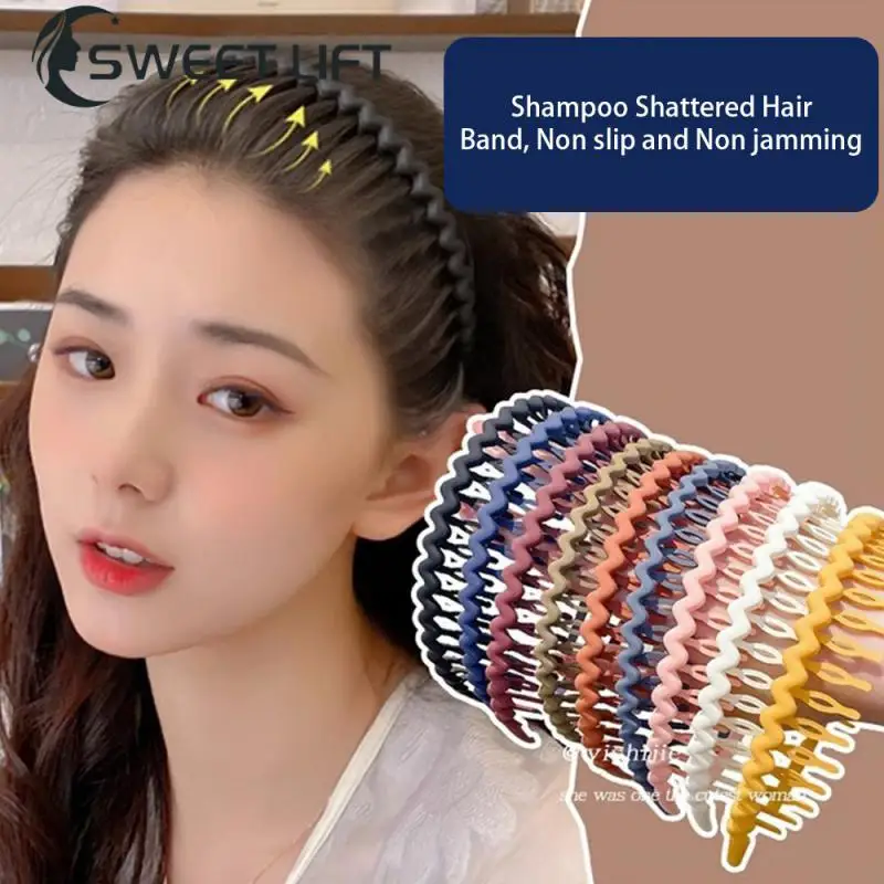 Headwear Can Be Used For A Long Time Headband Simple And Convenient Acrylic Hair Band Wave Headband Hair Accessories Easy To Use