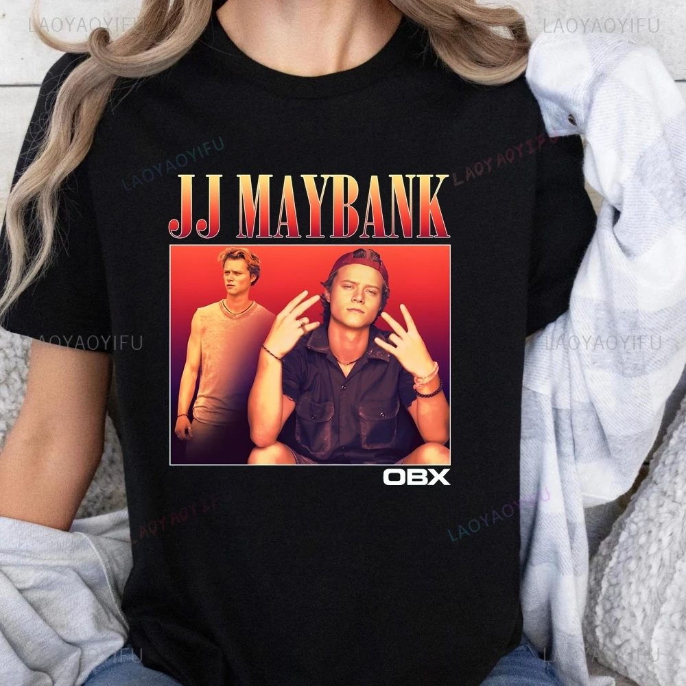 TV Series Outer Banks Printed T-shirt Top JJ Maybank Neutral Trend Harajuku Short Sleeve Unisex Shirt Graphic Large T-shirt