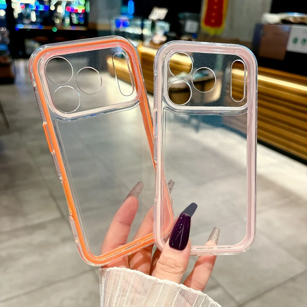 2-in-1 Luxuriöse Transparente TPU-Handyhülle für iPhone 18 Pro Max 17 Air 16 15 14 13 12 11 Ultra Dünne Klare Stoßfeste Weiche Hülle – Detail 1