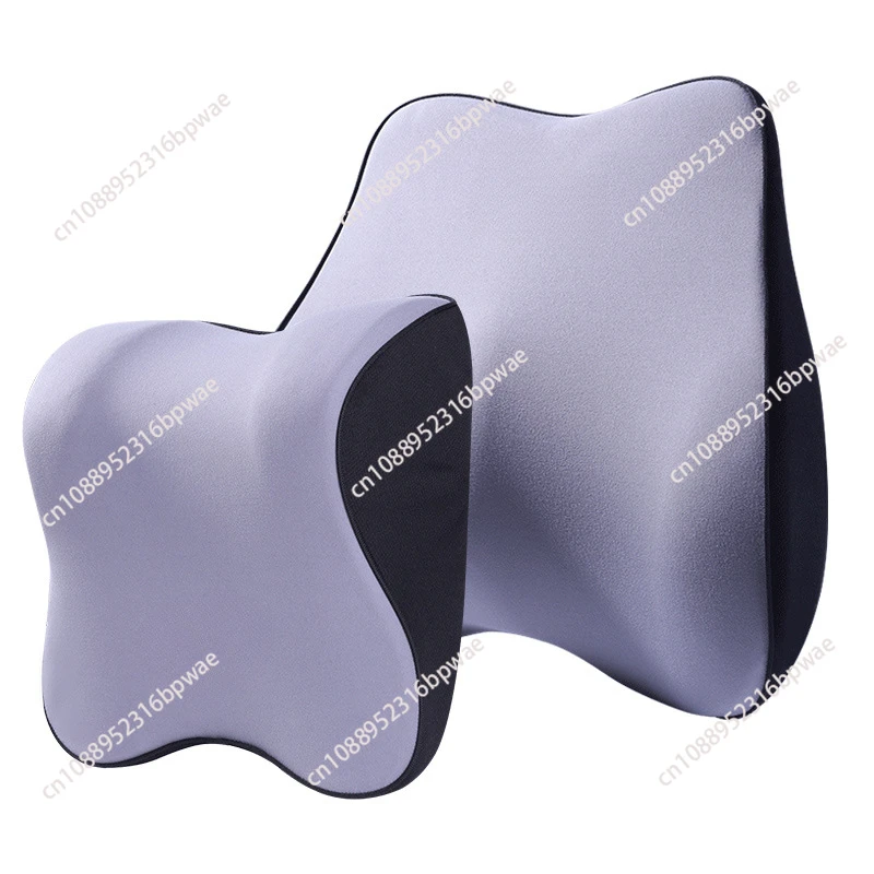 Natural latex Headrest pillows Car Neck Pillow Protective Lumbar Back Support Breathable Car Headrest Cushion Car Accessories