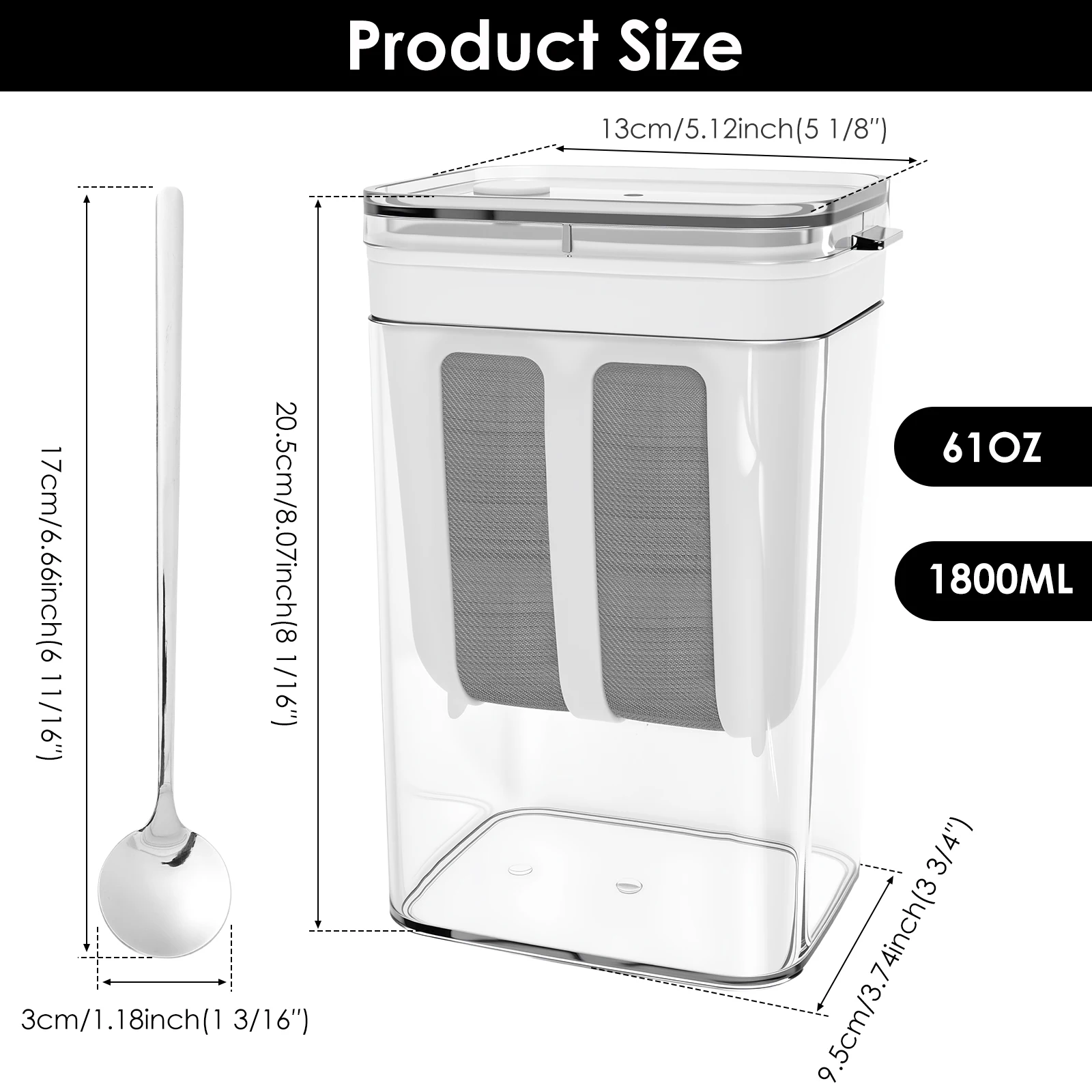 37.2/60.87 oz Greek Yogurt Maker Strainer Stainless Steel Strainer Yogurt Filter Whey Separation Tools for Kitchen Accessories