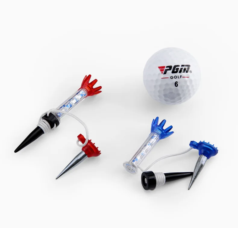 2Pc Magnetic Golf Tees Step Down Golf Tee with Anchor Golf Ball Tee Holder Outdoor Golf Sports Accessories