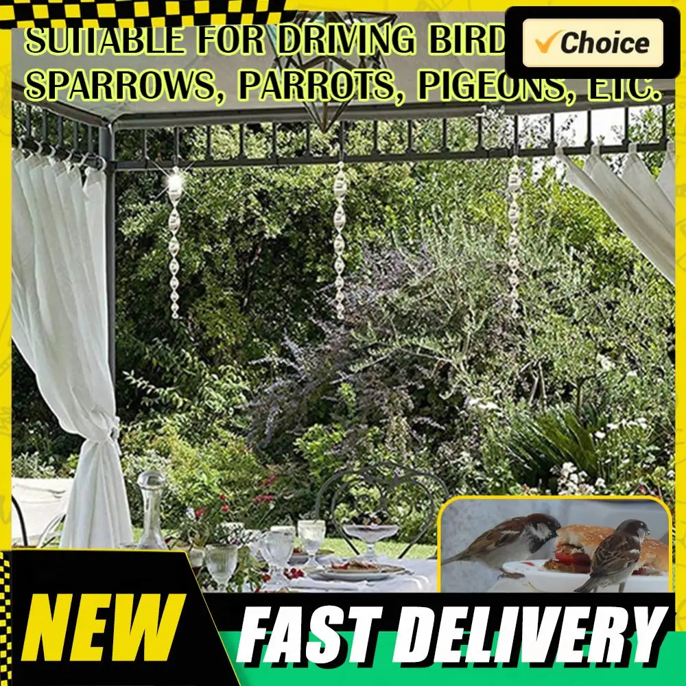 12/24PCS Bird Repeller Rotating Rod Wind Reflective Spiral Deterrent Control Device Agricultural Scare Bird Garden Ornaments