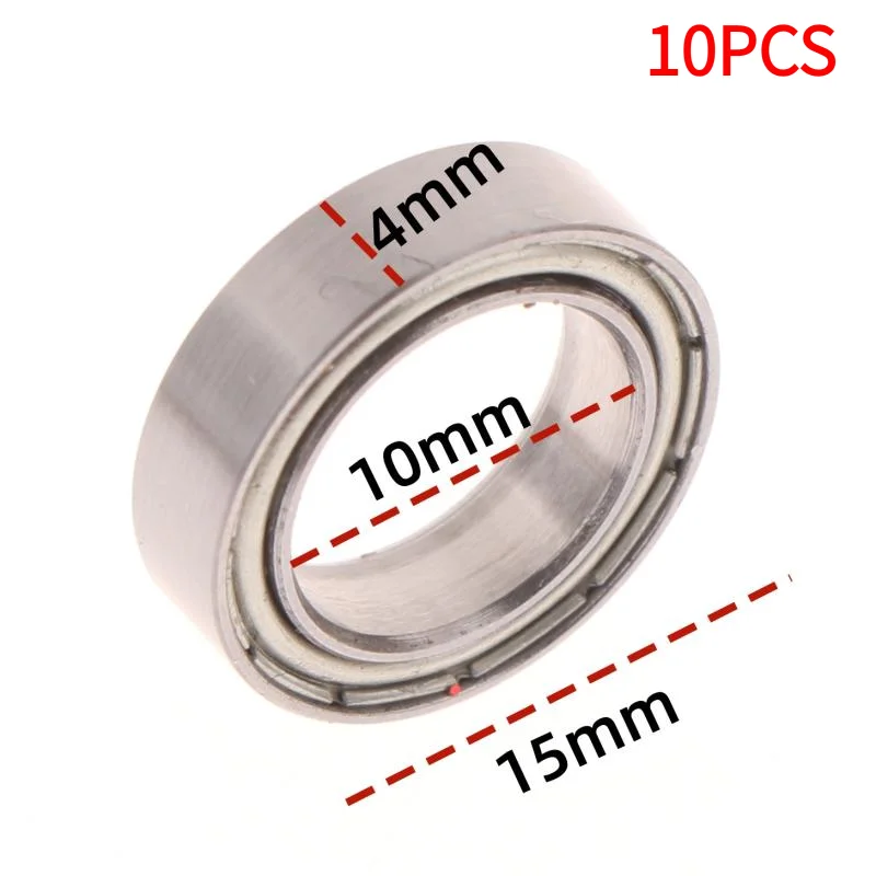 10PCS High Quality 10x15X4mm 6700ZZ 2Z DDU Inner Bore 10mm Miniature Deep Groove Ball Bearings 6700 ZZ 2  Bearing.