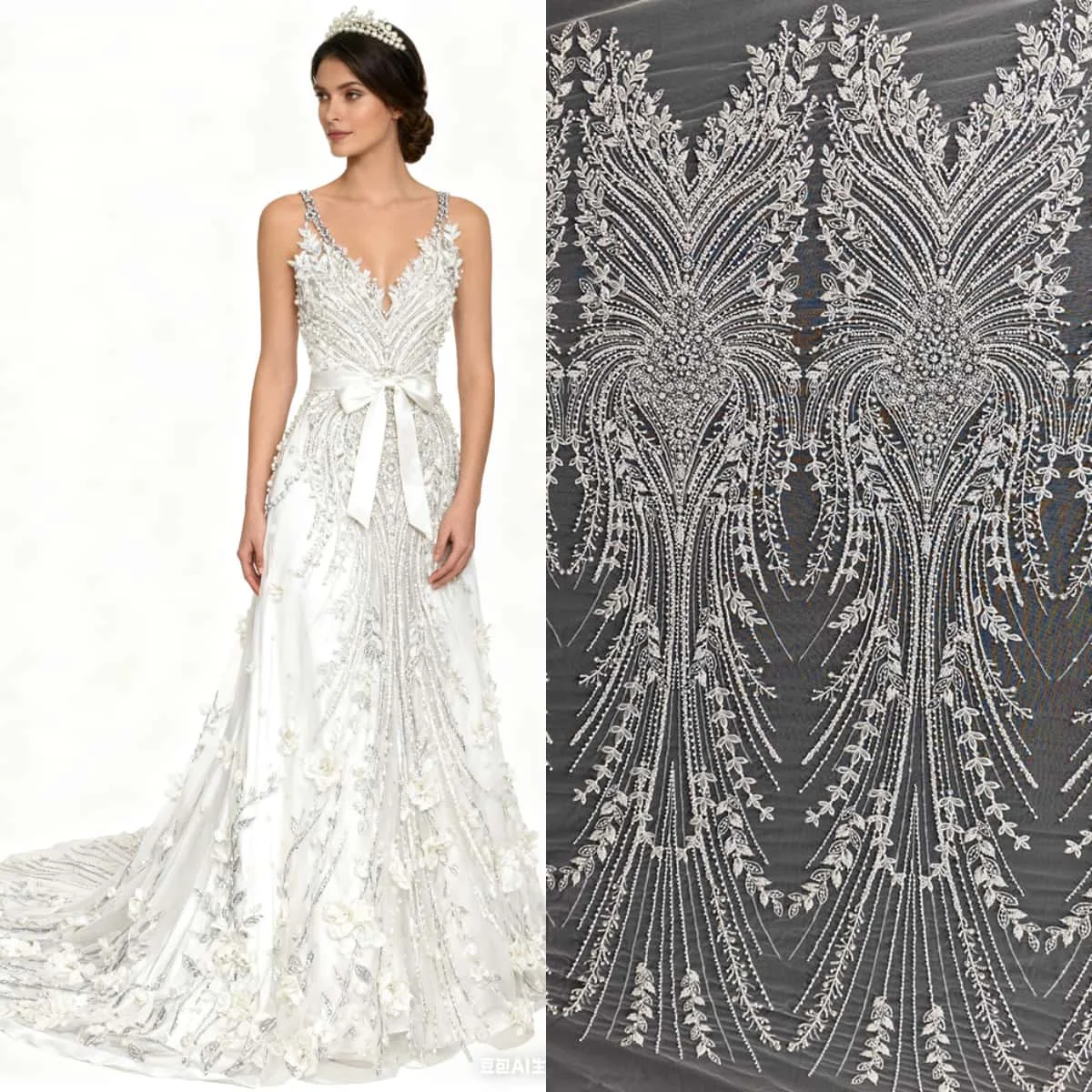 

Кружевная ткань с блестками для ногтей, ручная работа, Cheongsam, наряд для выступлений, свадебное платье, дизайнерская ткань