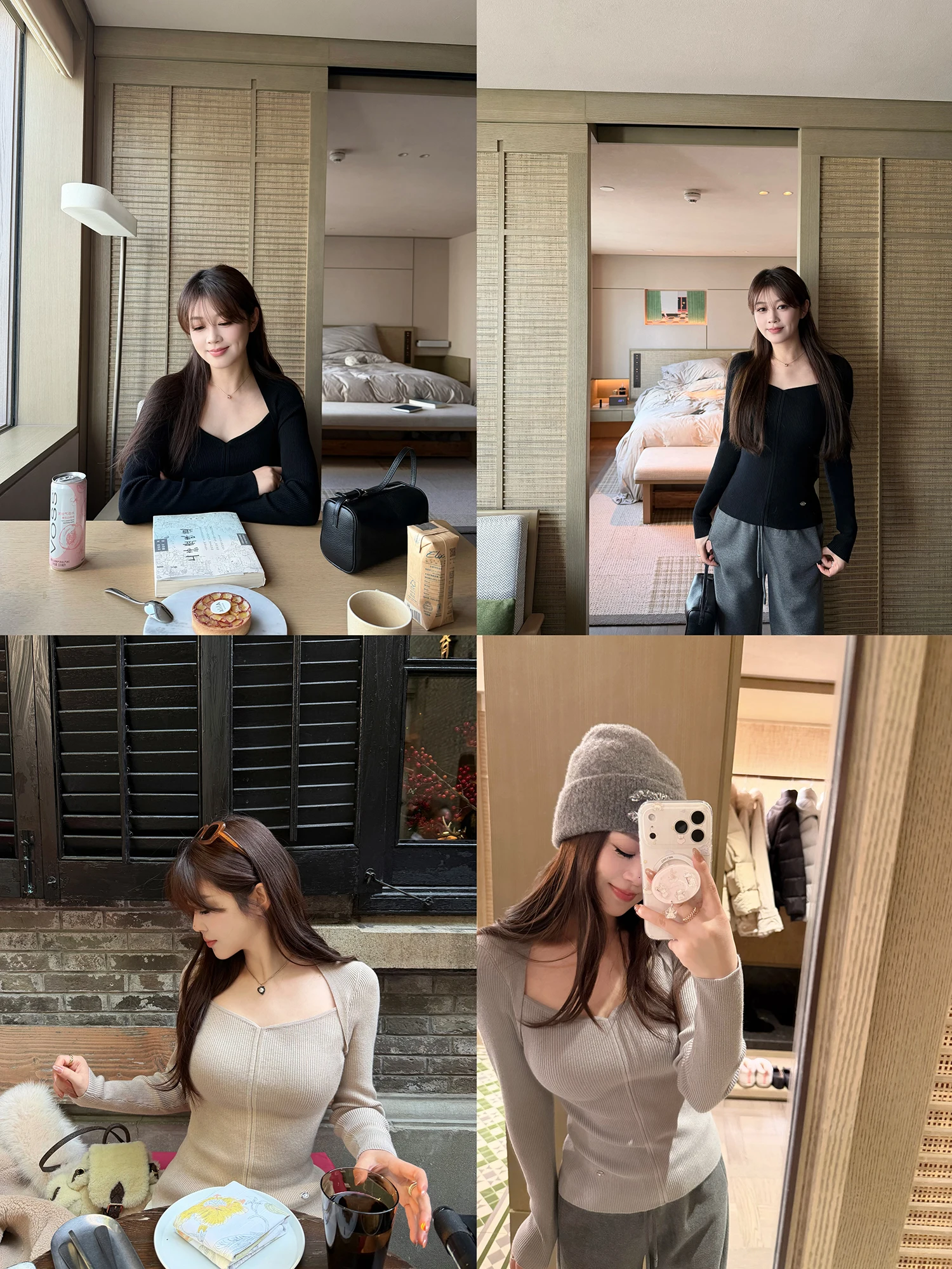 

Женский зимний топ AHY: модный, вязаный, с длинным рукавом, из смесовой шерсти, с защитой от катышков, эффектный дизайн