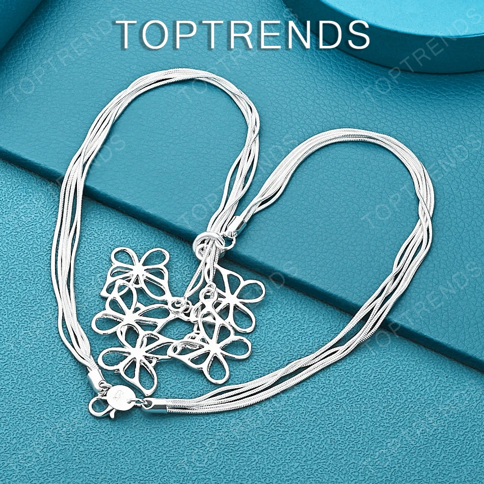 

Ожерелье с подвеской в виде пяти бабочек из стерлингового серебра 925 пробы, 45 см, на цепочке-змейке, модное, милое, ювелирное украшение, аксессуар для женщин, подарок на свадьбу или вечеринку