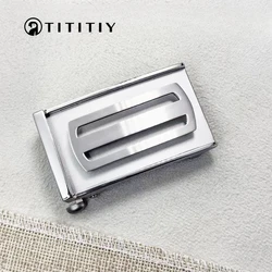 Pure Titanium Belt Buckle Inner-Through Toothless Anti-allergic Lightweight Titanium Alloy Men's Waistband Accessories 3.5CM