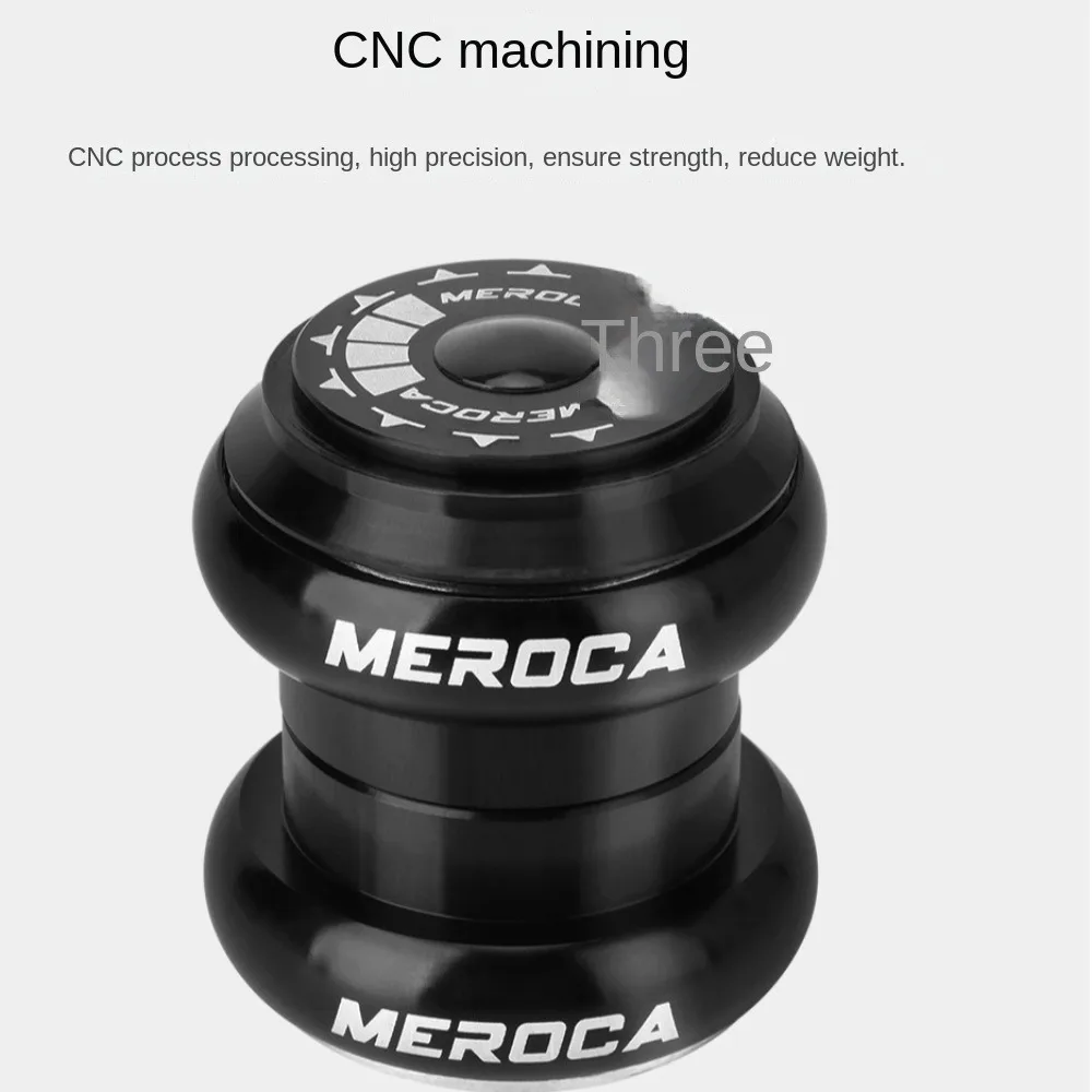 Auriculares duraderos MEROCA para bicicleta, copas de dirección de bicicleta de doble Peilin de 34mm, piezas de bicicleta de aleación de aluminio para horquilla de Ciclismo de montaña