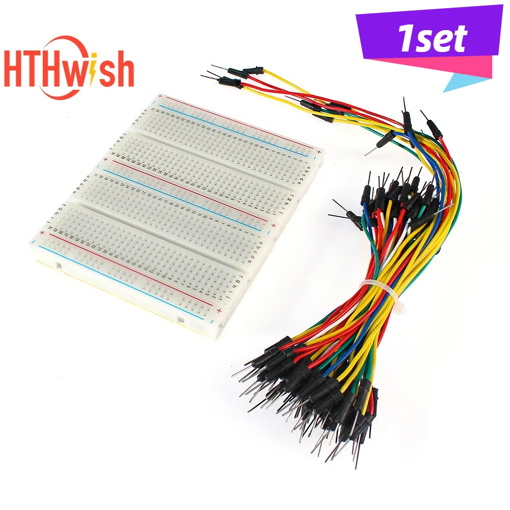 750 PCB Tie Points PCB Breadboard Power Board +Jumper Wires Mini Test Protoboard For DIY Bus Test Circuit Board