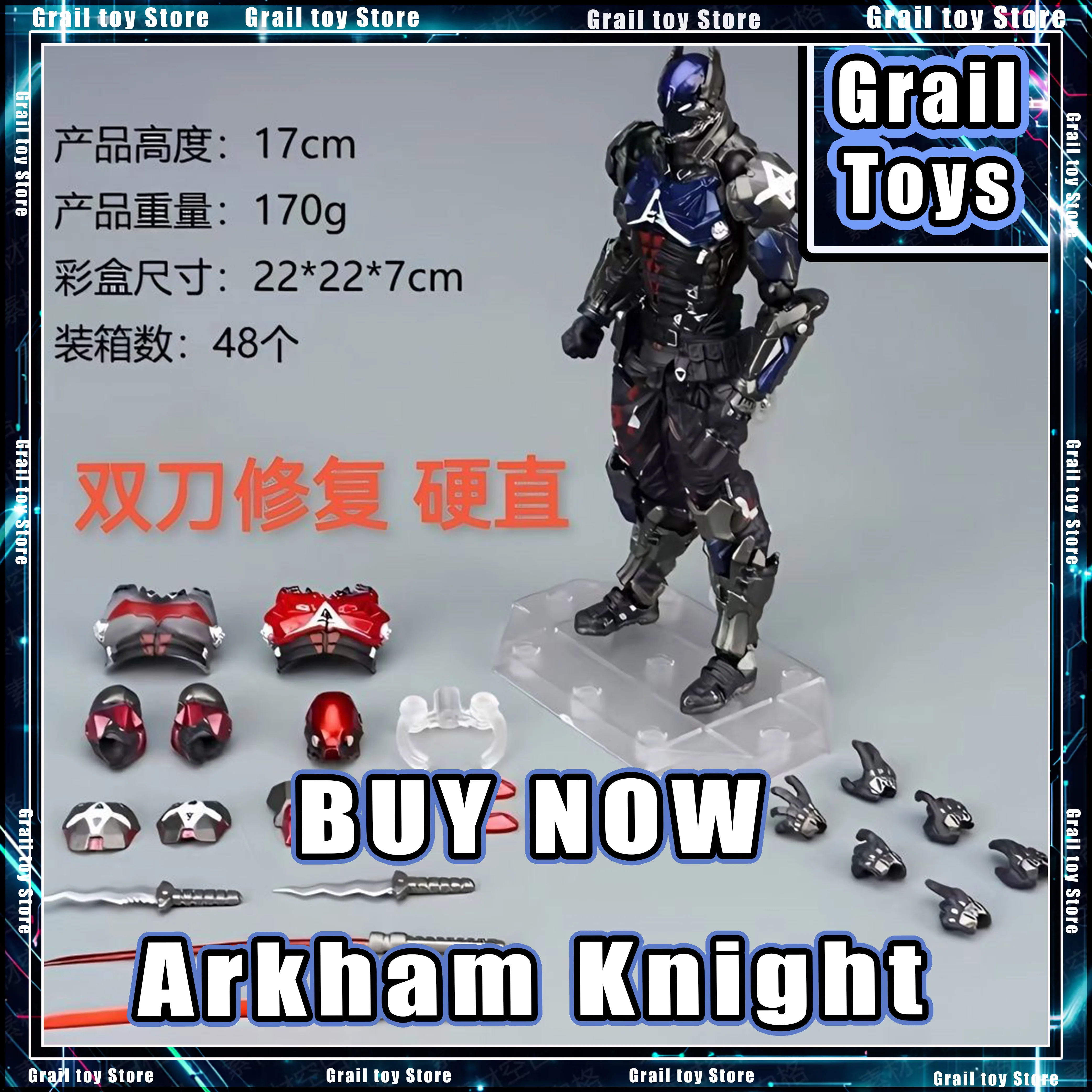 Hot Arkham Factory batman Arkham Knight game Action Figure DC Figurine Statue Model Desktop Decoration Ko Toy Gifts