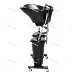 Beauty Salon Mobile Vertical Shampoo Basin Punch  Patient Pregnant Women Elderly Barber Shop Home Sitting Shampoo Chair