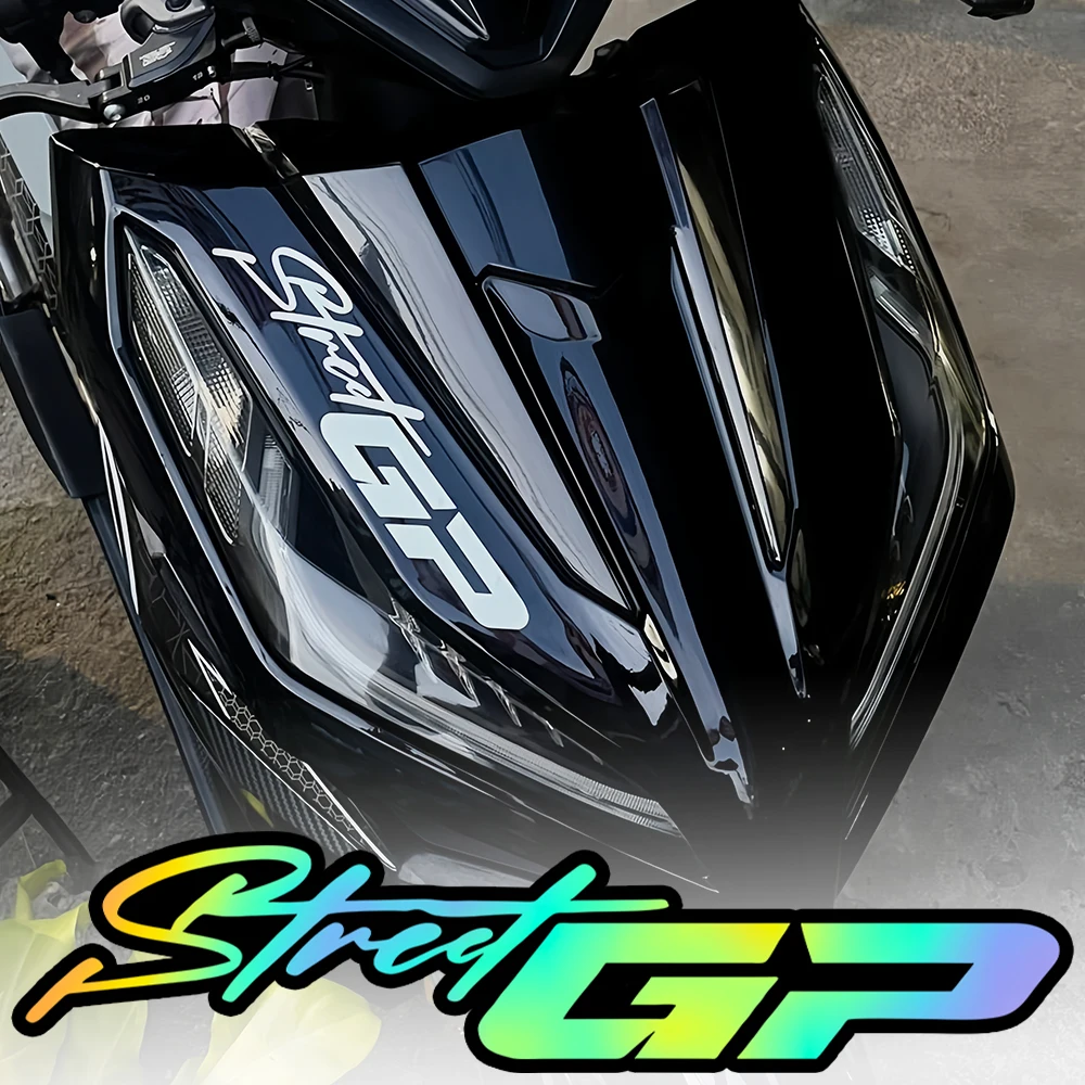 

1 шт. наклейка на мотоцикл в стиле Street GP, водонепроницаемая, прочная виниловая наклейка для обтекателя мотоцикла, брызговика, кузова автомобиля, окна, скутера
