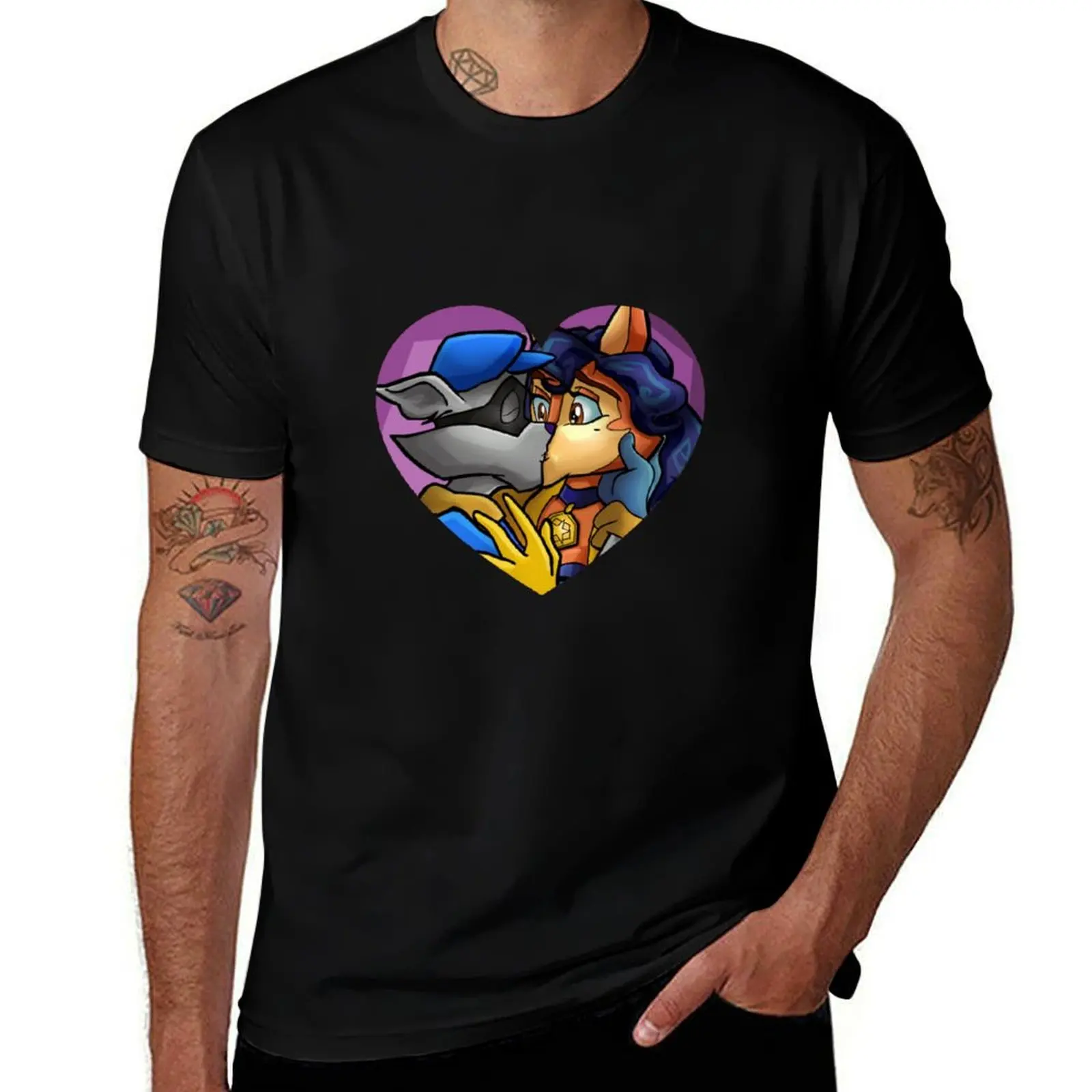 

Heart Series- Sly and Carmelita T-Shirt t shirt for man 100 percent cotton funny t shirts man mens graphic t shirts T-Shirt