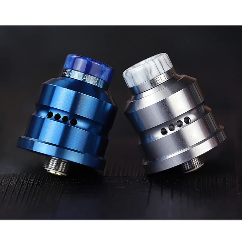 Original Hellvape Dead Rabbit Mini RDA Tank Vape Zerstäuber Single Coil 510 Tropfspitze 510 Gewinde elektronischer Zigarettenzerstäuber