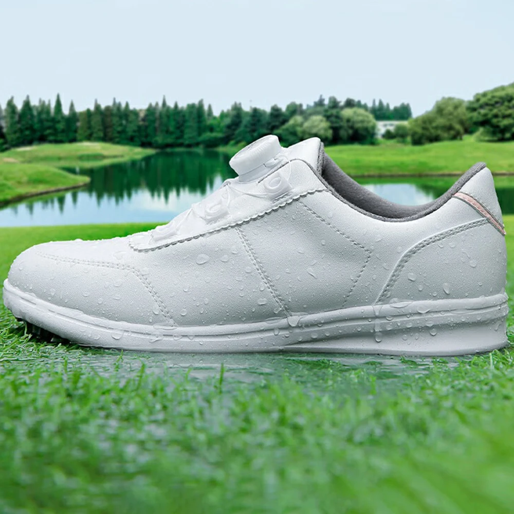 PGM tenisówki golfowe damskie wodoodporne na co dzień wygodne obuwie dla golfistów antypoślizgowe ultralekkie buty amortyzujące o wysokim odbiciu