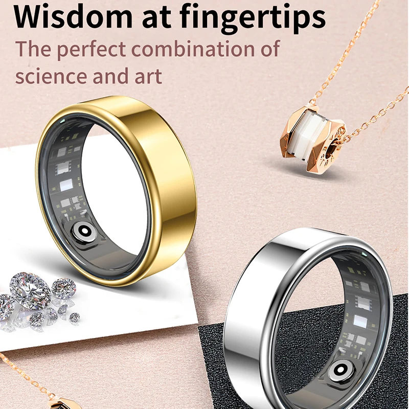 

Simple Stylish Smart Ring R99 for M&F With Monitoring of Heart Rate, Blood Oxygen, Blood Pressure, Body Temp, Sleeping, Sports