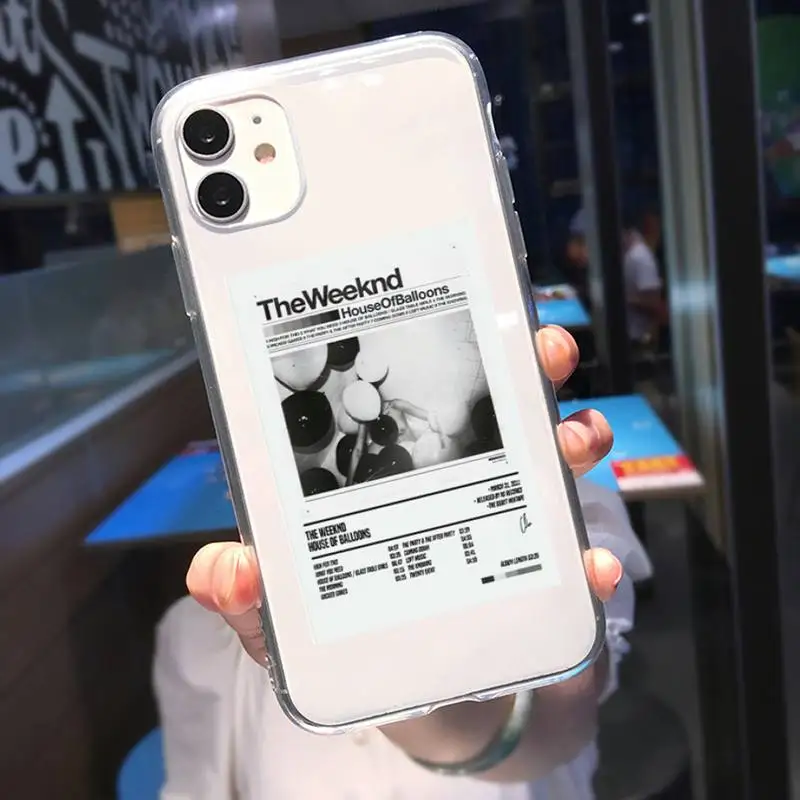 The Weeknd Singer Phone Case For iPhone 11 12 Mini 13 14 15 16 Pro Max Plus Transparent Shell