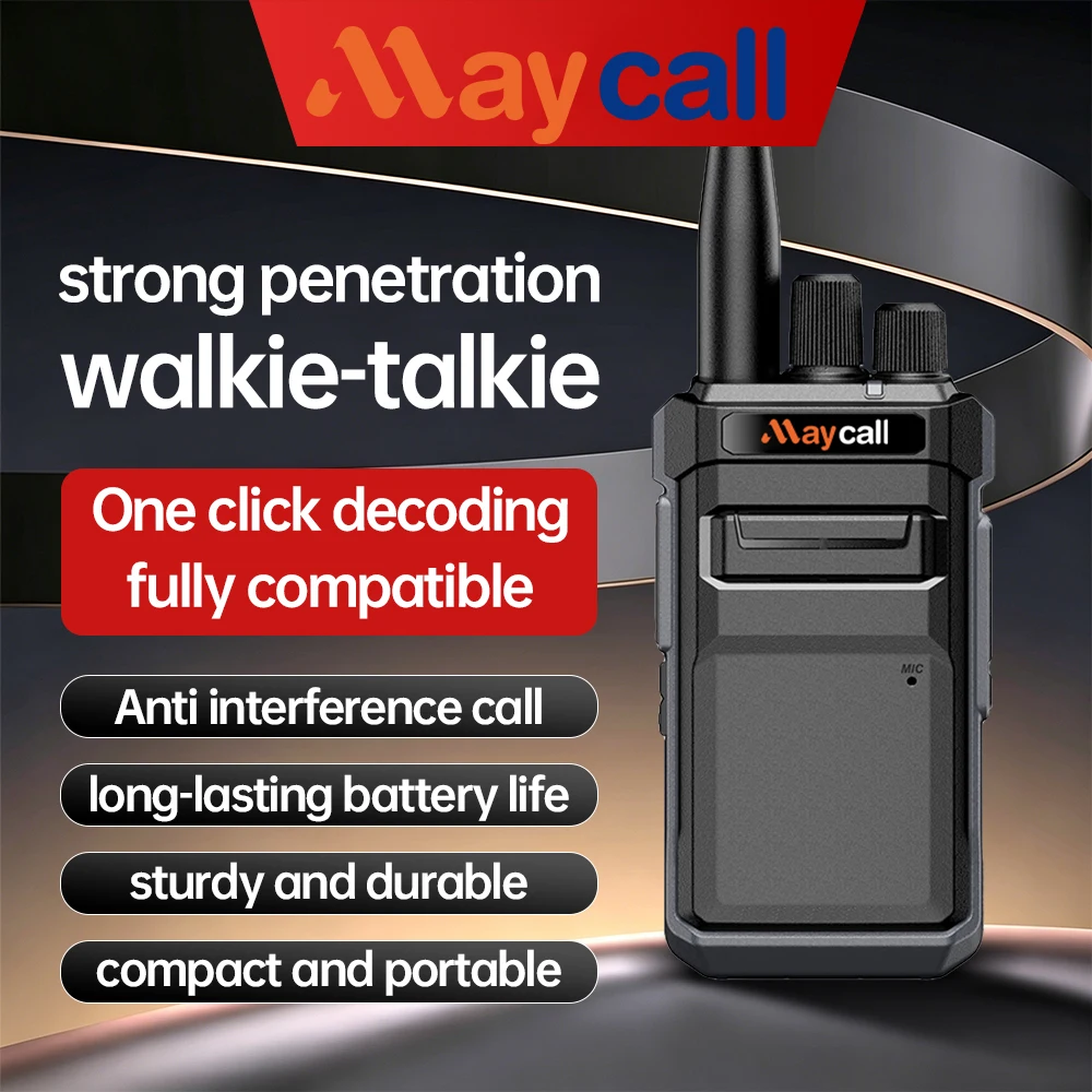 Maycall MC-658 Two-Way Radios 5 Watts FRS Intercom Transceiver Walkie-Talkie Noise Cancelling Feature