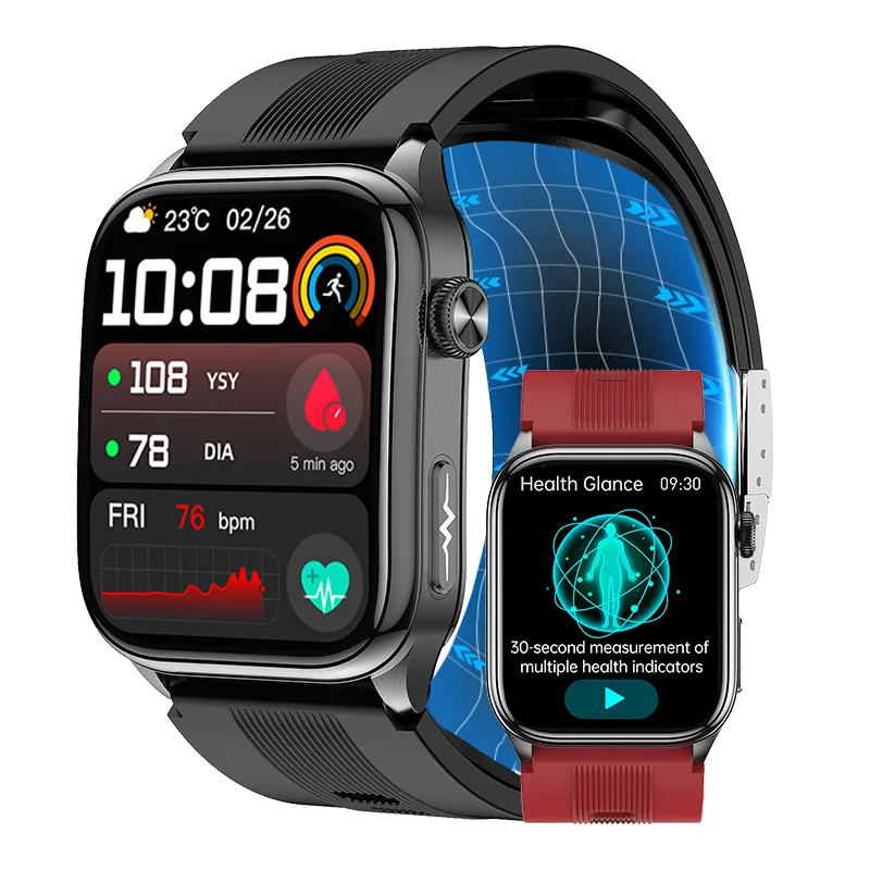 LIGE 2026 New Health Smartwatch Air Pump Airbag Accurate Blood Pressure Measure ECG+PPG Micro Physical Examination Smart Watch