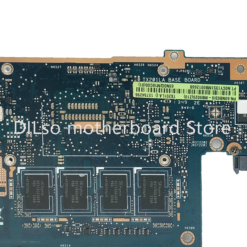 KEFU TX201LA Laptop Motherboard For ASUS Transformer Book Trio TX201L Notebook Mainboard I3 I5 4TH GEN I7-4500U 4GB 100% Test OK