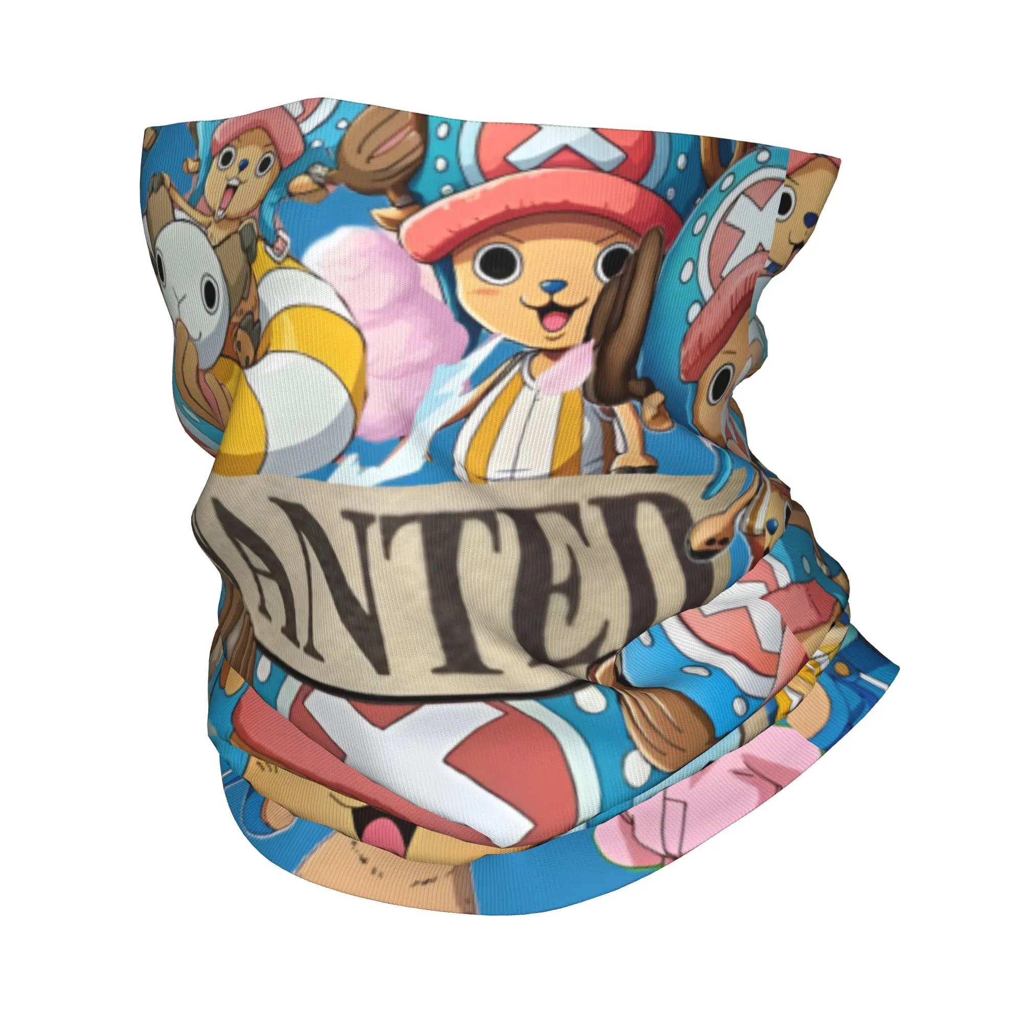 Custom Chopper Janpan Anime Bandana Neck Warmer Men Women Winter Hiking Ski Scarf Gaiter  Face Cover