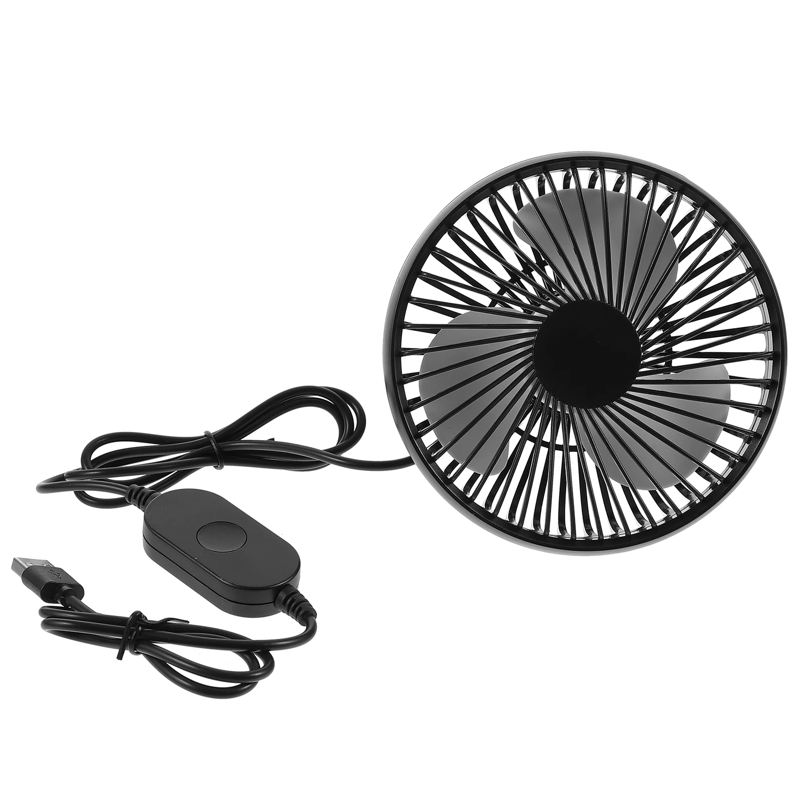 

Car Summer Electric Cooling Fan Portable Vehicle Circulation Lightweight Abs Low Noise Overheat Protection Rear Backseat Fan For