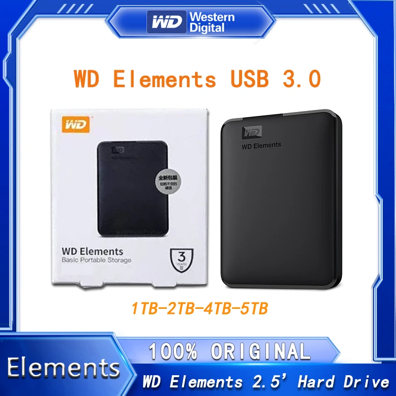 Western Digital WD Elements 5TB 4TB 2TB 1TB 2.5