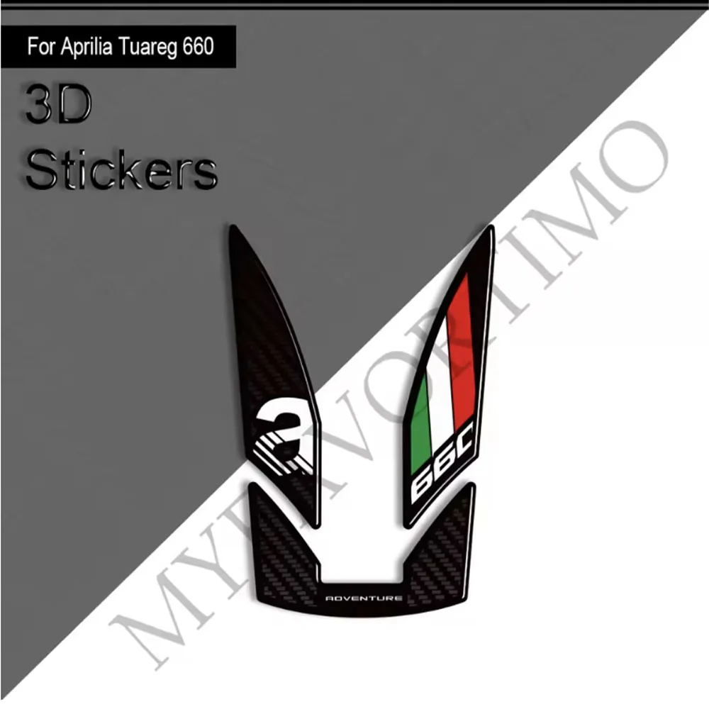 

For Aprilia Tuareg 660 RALLY Tank Pad Cap Grips Gas Fuel Oil Kit Knee Stickers Decals Bike Protection Adventure 2022 - 2026