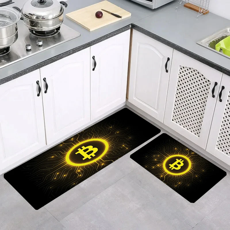 

Carpets B-BitcoinS Foot Mat Rugs Home Aesthetic Room Decoration Carpet Entrance of House Kitchen Rug Balcony Doormat Door Mats