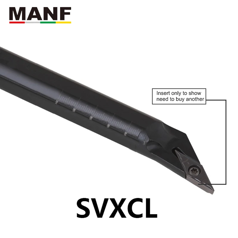 Manf torno ferramentas 12mm S10K-SVXCR11 torno cnc buraco de gerencio ferramentas de separação inserções tipo de parafuso chato interno ferramentas