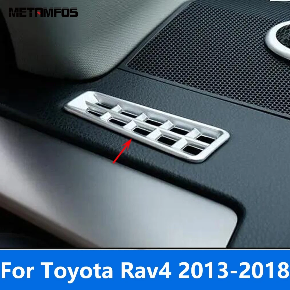 لتويوتا Rav4 Rav 4 2013-2016 2017 2018 ماتي مكيف الهواء الأمامي التيار المتناوب تنفيس المخرج غطاء الكسوة الداخلية اكسسوارات السيارات التصميم #1