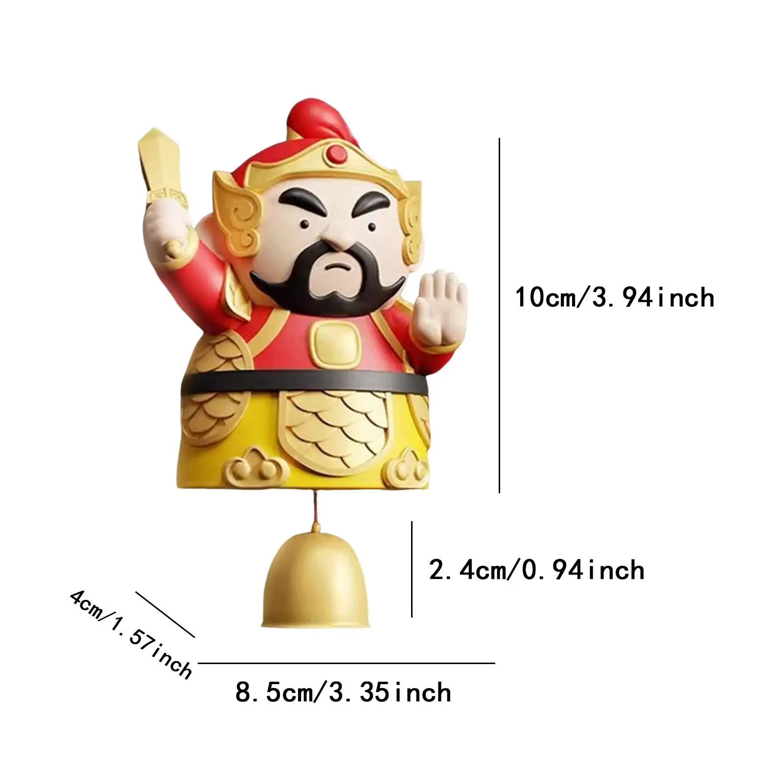 

Doorbell Shop Keepers Bell Brass Resin Chime Suitable for Home Entrance Door Porch Bedroom Featuring Wealth and Luck