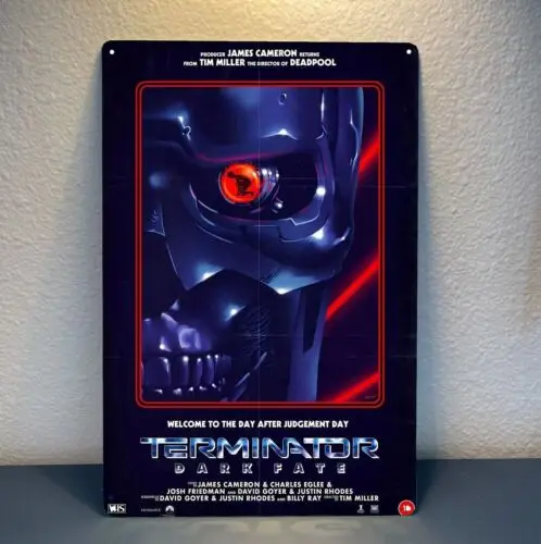 Terminator  Arnold Schwarzenegger Movie Metal Poster Tin Sign - 20x30cm Plate