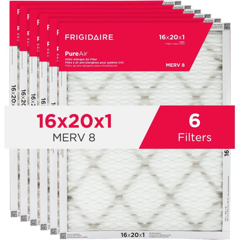 

PureAir® 16x20x1 MERV 8 Allergen Electrostatic Pleated Air Conditioner HVAC AC Furnace Filters - 6