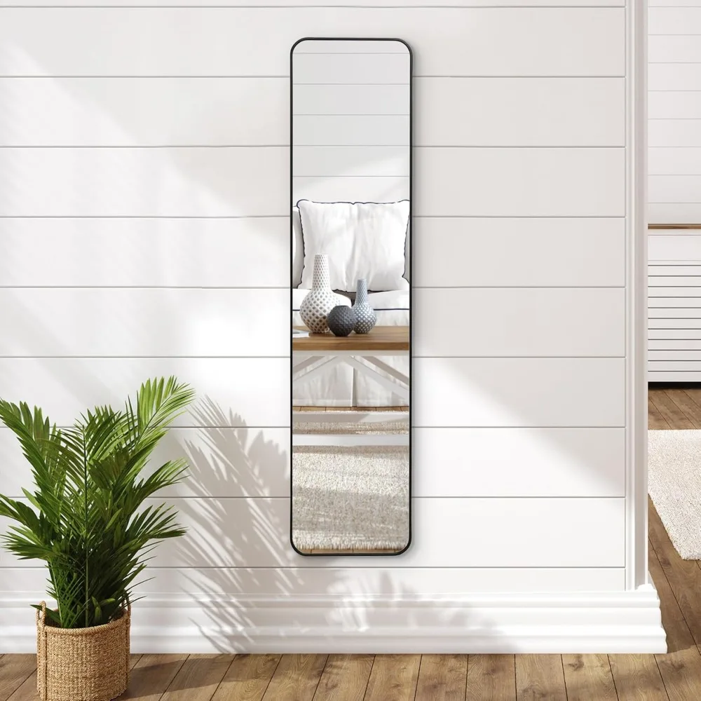 13x58 Full Length Mirror - Hanging Mirrors with Aluminum Frame - Modern Mirror for Bathroom, Bedroom, Living Room