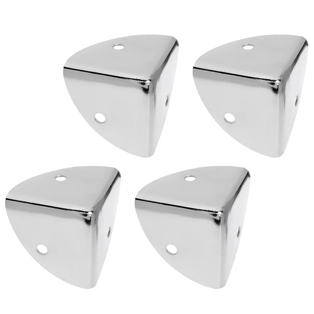 4pcs Metal Corner Brackets Box Corner Protector Angle Brace Protectors Box Trunk Bracket For Table Box Corner Protectors