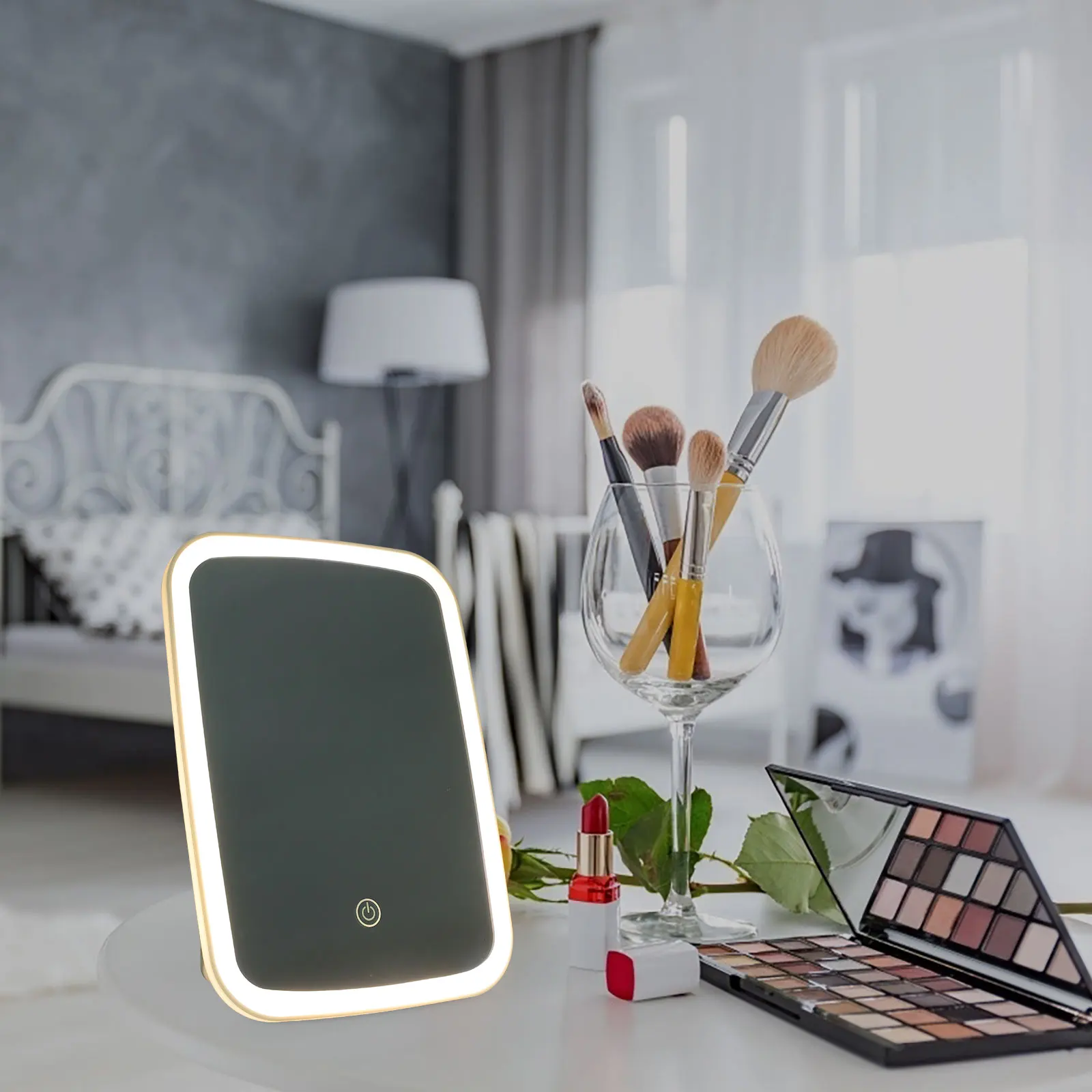 

Vanity Mirror Lighted Make up Beauty with Makeup Mirrors Lighting Lights Dressing Table