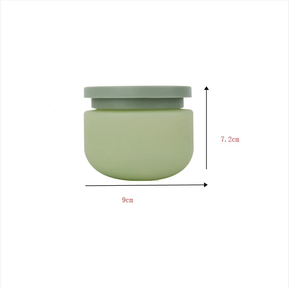 PE Face Cream Bottle 250g Matte Green Lotion Jar Cosmetic Empty Container Hair Mask Bottle Body Cream Refillable Split Bottle