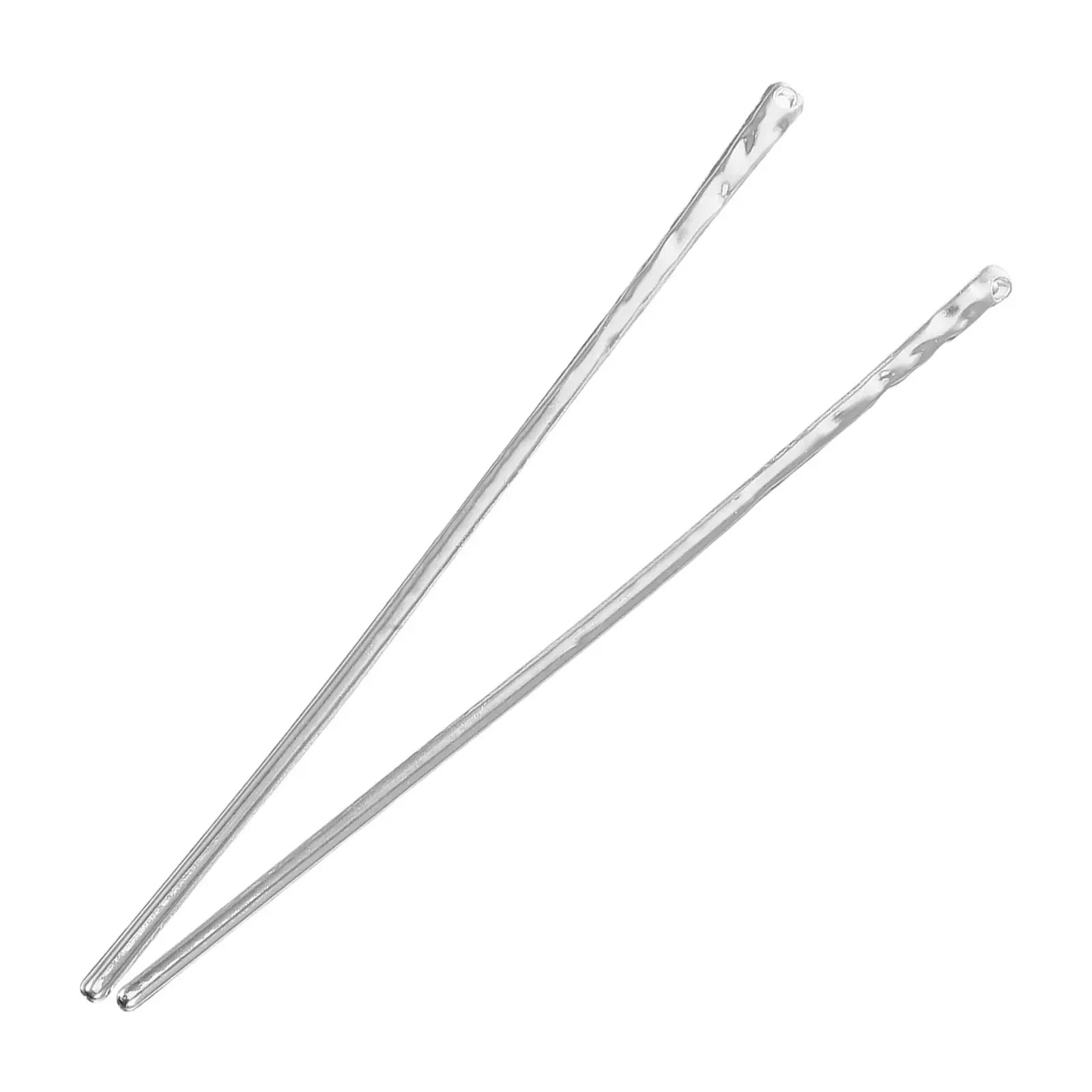 2Pcs Chinese Hair Sticks Minimalist Metal Hairpin for Buns Chignon Decorative Hair Styling Accessories Slap-Up Handmade Hairpin