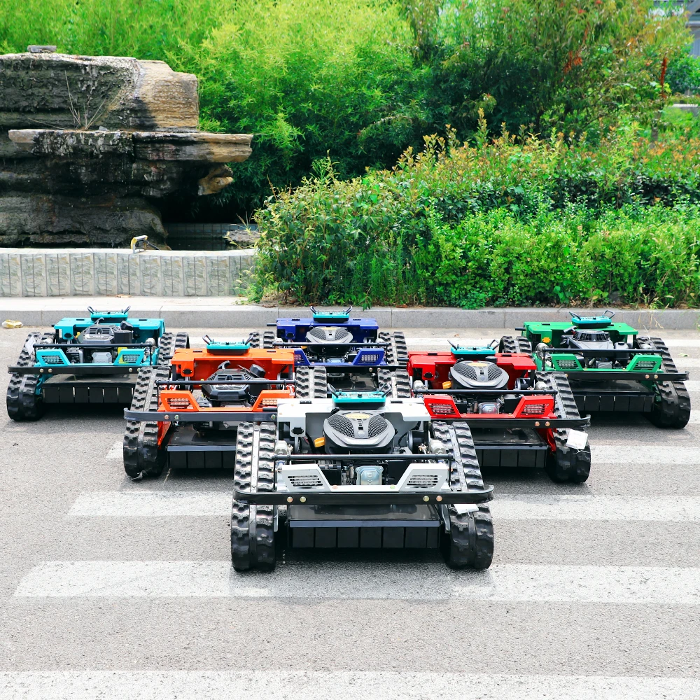 Custom Remote Controlled Lawnmower, Featuring a Twin-cylinder Engine,a Brushless DC Motor,Zero-turn Tractor; Lawns and Orchards.