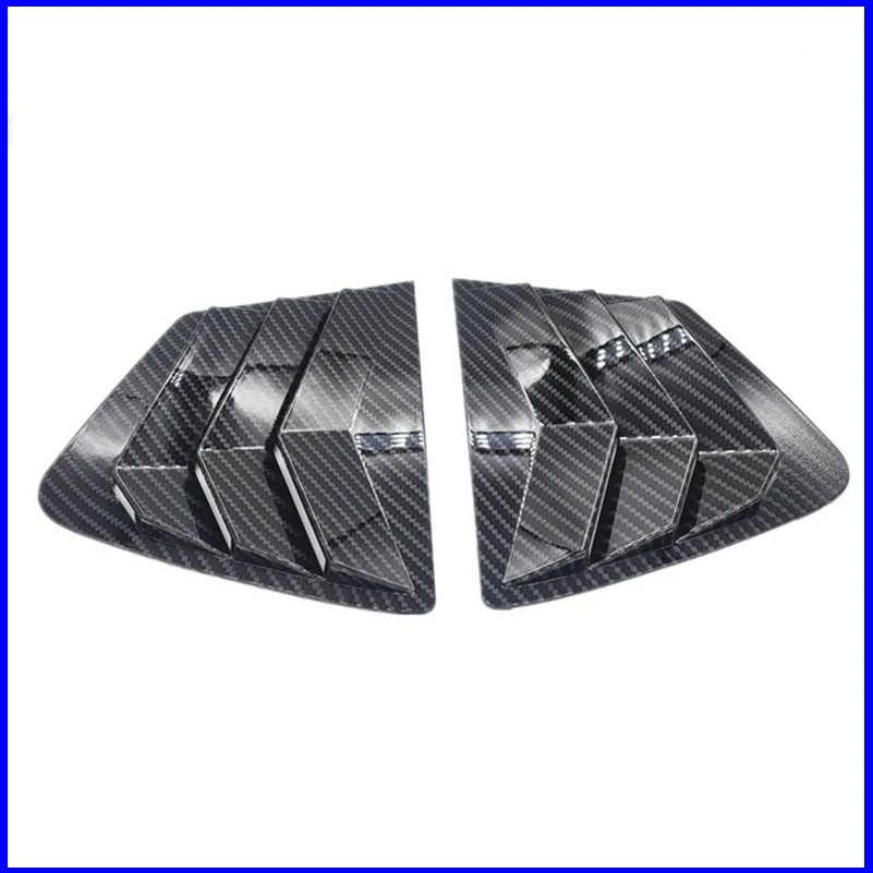 Car Styling For Honda Civic Sedan 2011-2014 9th Rear Triangular Window Blind Shades Louver Decorative Frame Auto Accessories